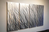 Image 1 of Silver Reef 36x63 - Metal Wall Art Abstract Sculpture Modern Decor-