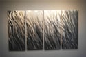 Silver Reef 36x63 - Metal Wall Art Abstract Sculpture Modern Decor-