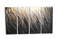 Image 5 of Silver Reef 36x63 - Metal Wall Art Abstract Sculpture Modern Decor-