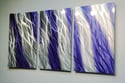 Reef Purple Blue 47 - Metal Wall Art Abstract Sculpture Modern Decor-