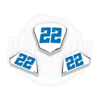 Image 1 of Race Number Boards. To fit Yamaha R1 / R6 