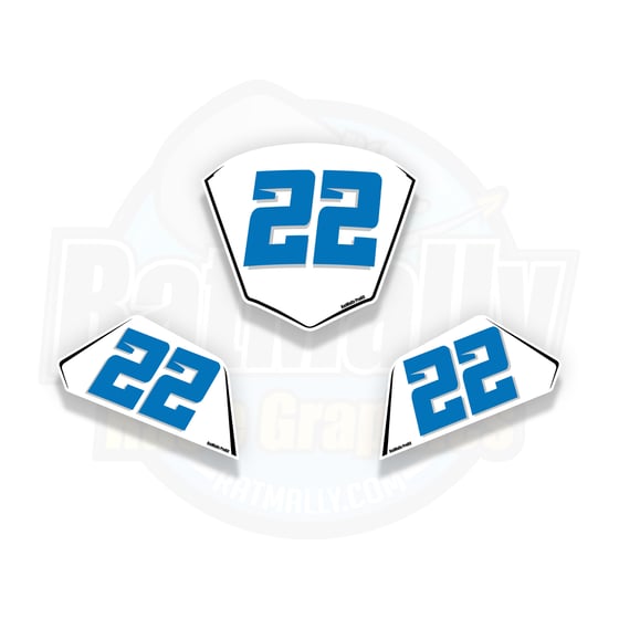 Image of Race Number Boards. To fit Yamaha R1 / R6