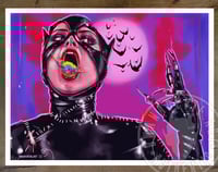 Catwoman Bird Art Print 5x7 in.