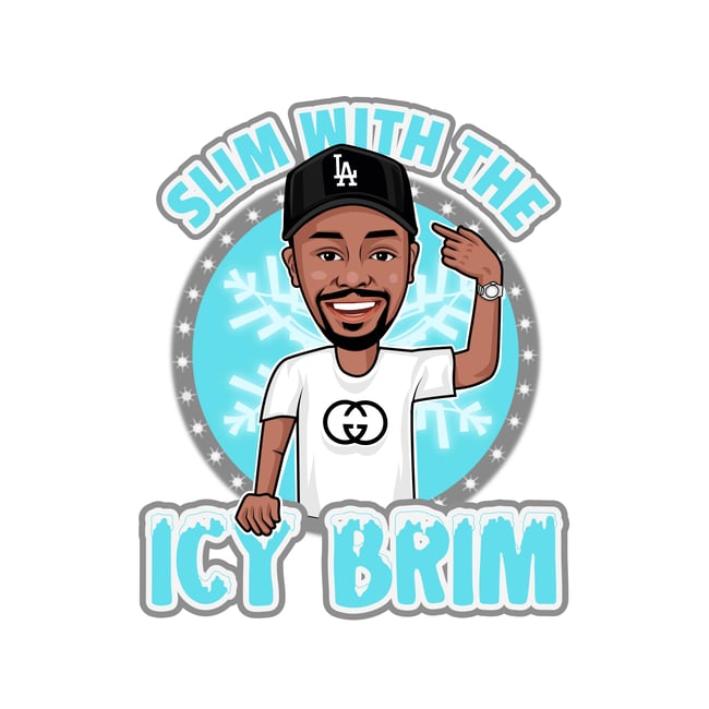 Iced Out LA Dodgers Slim Pin