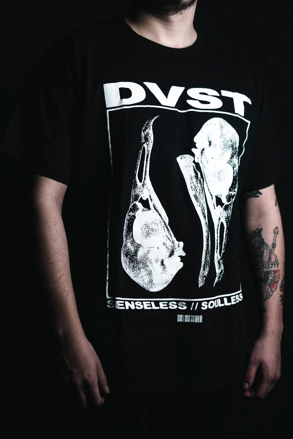 Image of DVST SENSELESS//SOULLESS SHIRT BLACK
