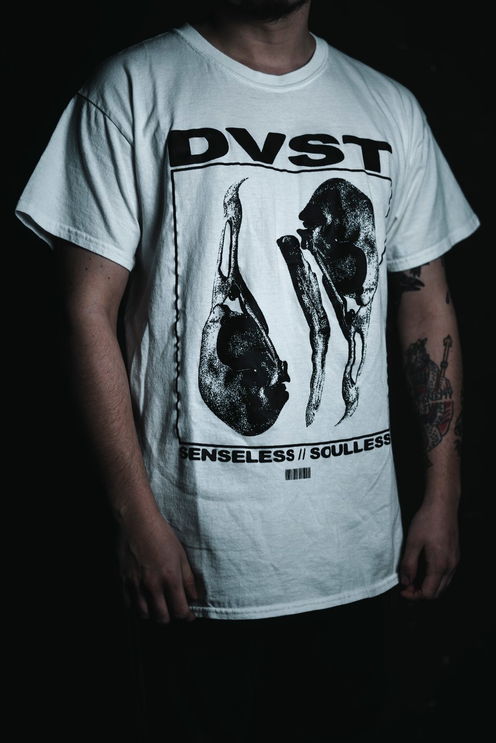 Image of DVST SENSELESS//SOULLESS SHIRT WHITE