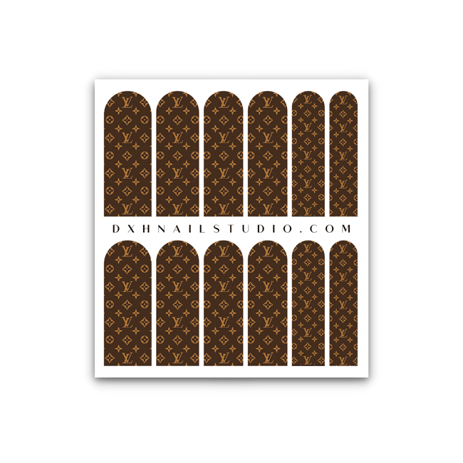 LV Waterslide nail decals