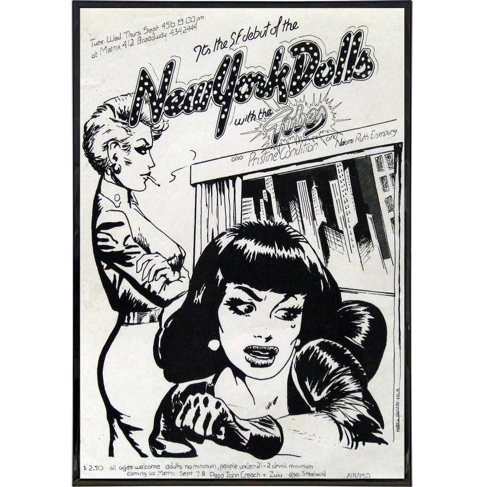 Jimi hendrix/New York dolls Show poster