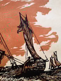 Image 4 of "The Spray 1895", two block woodcut on paper