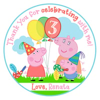Peppa Pig Birthday Stickers