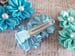 Image of Pearl double ribbon flower hairclips-20 color choices 