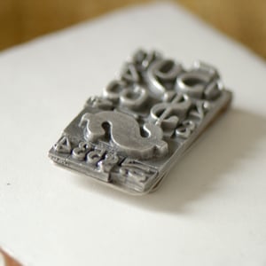 Image of Multifont Money Clip