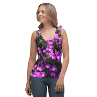 PURPLE FLOWER TANK TOP