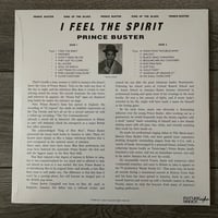 Image 2 of Prince Buster - I Feel The Spirit Vinyl LP
