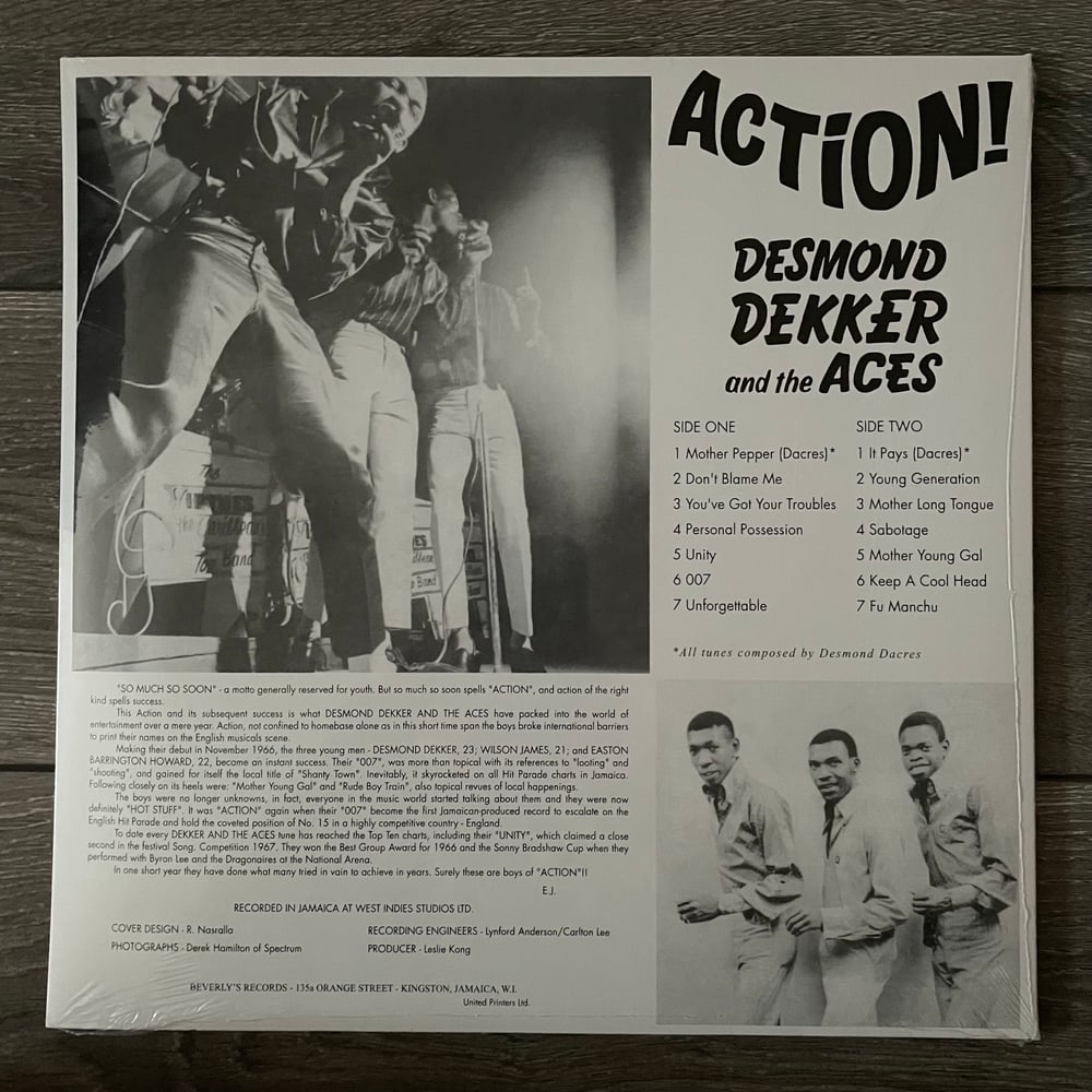 Image of Desmond Dekker And The Aces - Action Vinyl LP