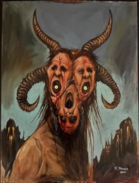 "Night Of The Demon Goat" - Oil Painting