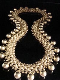 Image 1 of HEAVY VICTORIAN GILT 57G 15INCHES COLLAR SUBLIME QUALITY NECKLACE