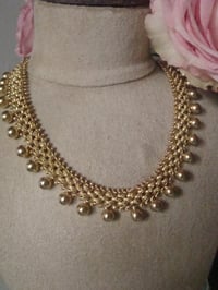 Image 4 of HEAVY VICTORIAN GILT 57G 15INCHES COLLAR SUBLIME QUALITY NECKLACE