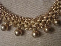 Image 5 of HEAVY VICTORIAN GILT 57G 15INCHES COLLAR SUBLIME QUALITY NECKLACE
