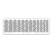 Image 1 of CLEAR BLACK DIOR 3XL NAIL WRAPS