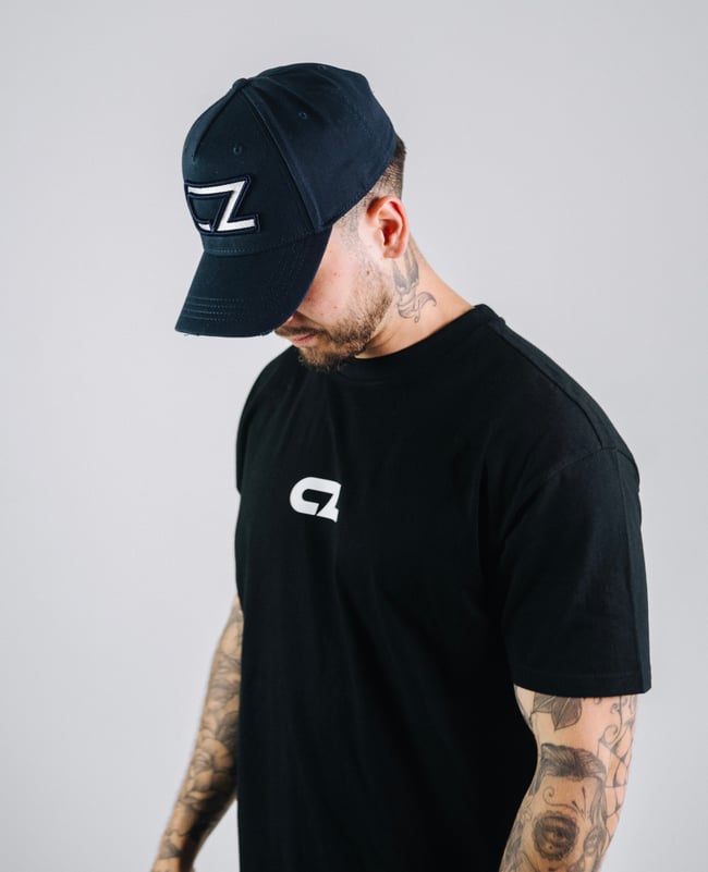 “CZ” TEE BLACK/WHITE