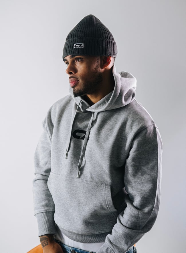 “CZ” HOODIE GREY/BLACK