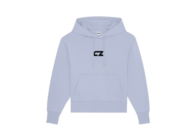 “CZ” PASTEL HOODIE BLUE/BLACK