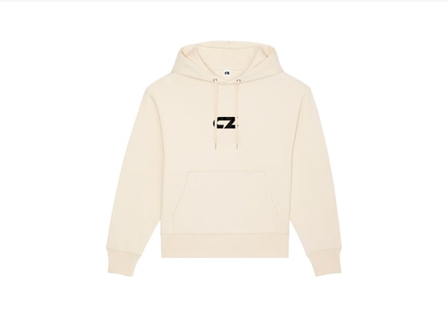 “CZ” PASTEL HOODIE SAND/BLACK