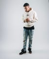 “CZ” PASTEL HOODIE SAND/BLACK