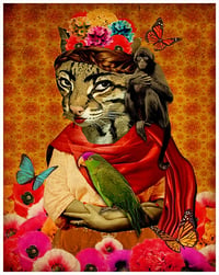 Kahlo Kat Fine Art Print
