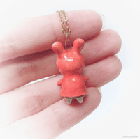 Image 4 of Red ridding hood bunny necklace