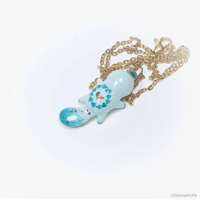 Image 2 of turquoise platypus necklace