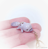 Image 4 of Purple platypus necklace