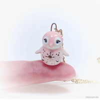 Image 1 of pink penguin necklace