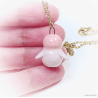 Image 4 of pink penguin necklace