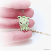 Image 2 of Mint dumbo octopus necklace