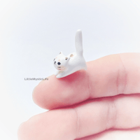 Image 3 of Tiny White kitty figurine