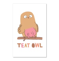 Image 1 of TEAT OWL tea towel