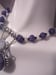 Image of CHAROITE AND MOONSTONE PENDANT WITH CARVED SAPPHIRE BEADS