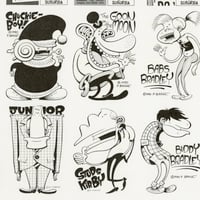 Image 5 of MONDO SUBURBIA TRADING CARDS uncut sheet