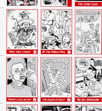 Image 3 of MONDO SUBURBIA TRADING CARDS uncut sheet