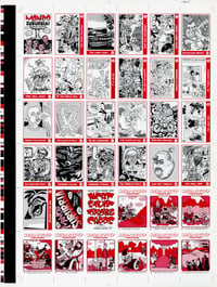 Image 1 of MONDO SUBURBIA TRADING CARDS uncut sheet