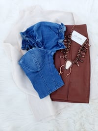 Image 3 of Angy Denim Top 