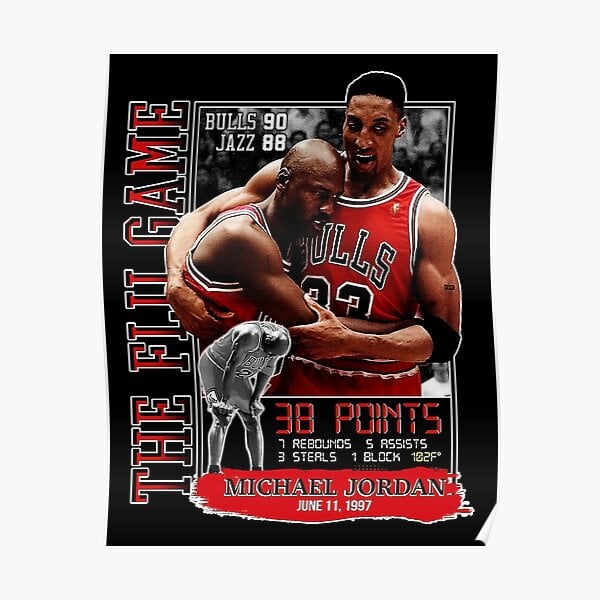 Image of Michael Jordan [ The Flu Game] Graphic  Tee