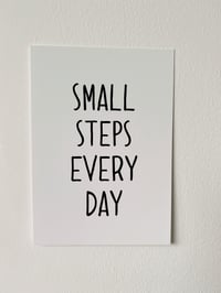 Small Steps Everyday Art Print