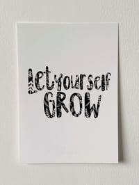 Let Yourself Grow