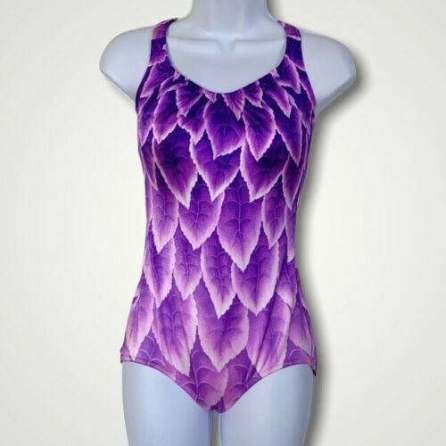 De Weese Purple Bathing Suit Small