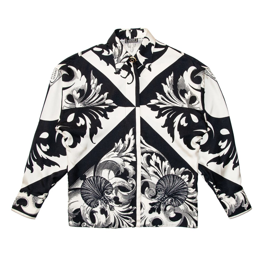 Image of Gianni Versace 1991 Baroque Silk Shirt
