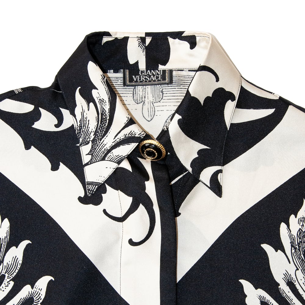 Gianni Versace baroque silk shirt