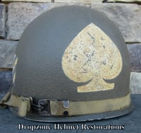 Image 4 of WWII McCord M1 Helmet 3rd Infantry Division, 7th Infantry Regiment